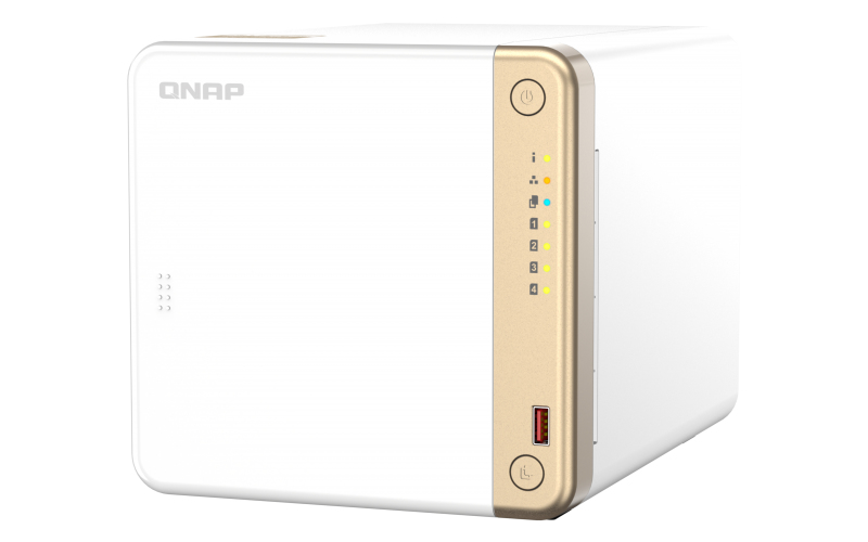 QNAP TS-462-4G data-opslag-server NAS Tower Ethernet LAN Wit N4505 (TS-462-4G) thumbnail