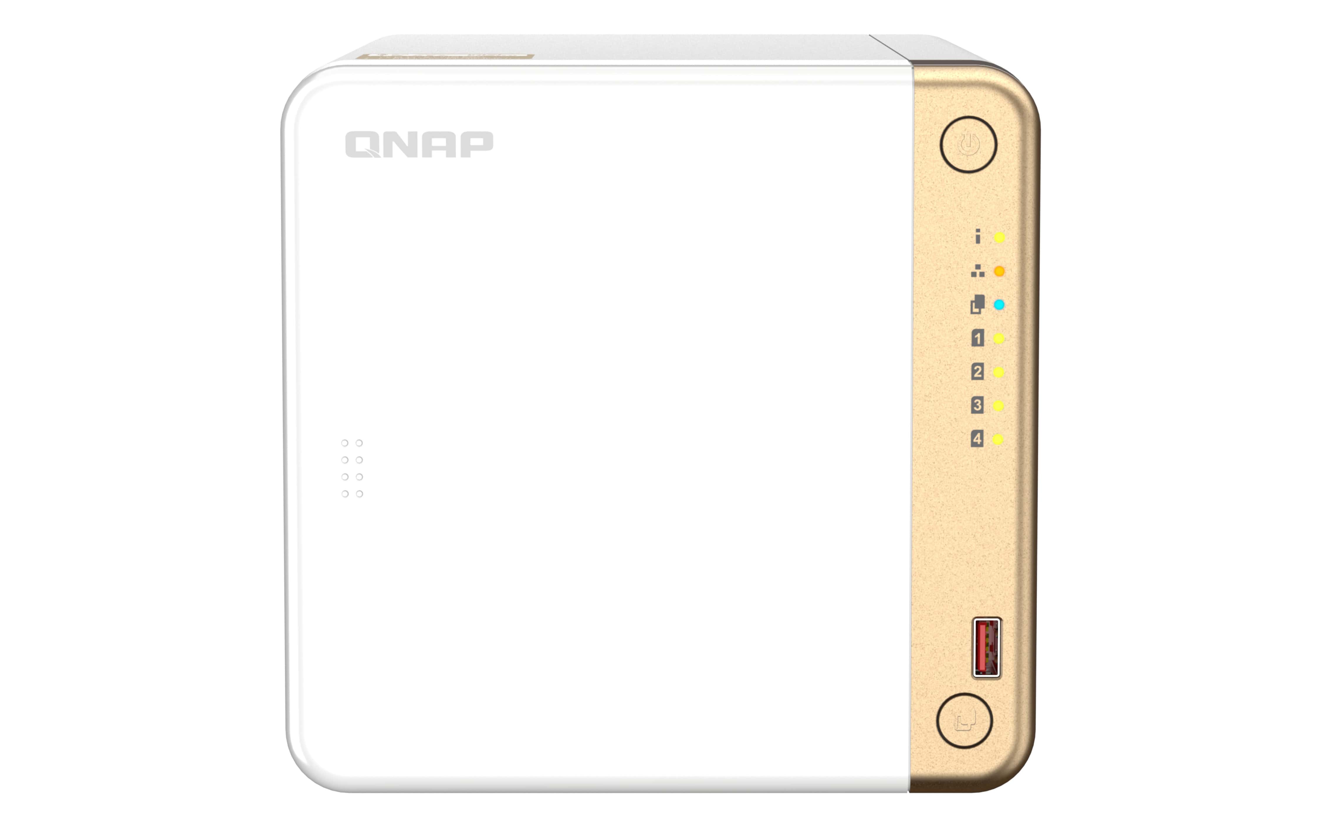 QNAP TS-462-4G data-opslag-server NAS Tower Intel® Celeron® N4505 4 GB DDR4 0 TB QNAP QTS Wit (TS-462-4G) thumbnail