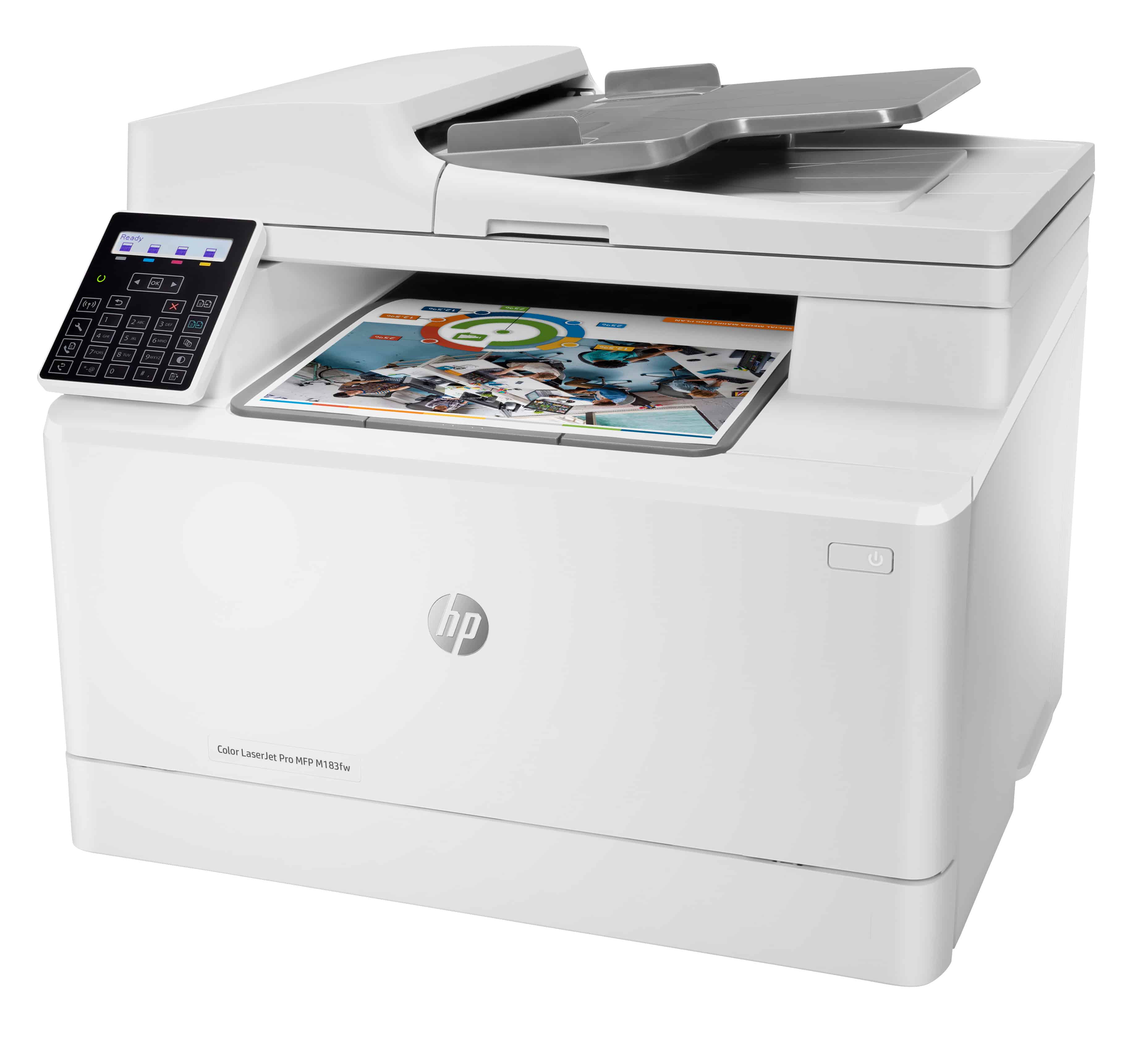 HP LaserJet Pro M183fw Draadloos Multifunction Kleur Printer, Kopieerapparaat, scanner; dubbelzijdig (7KW56A) thumbnail