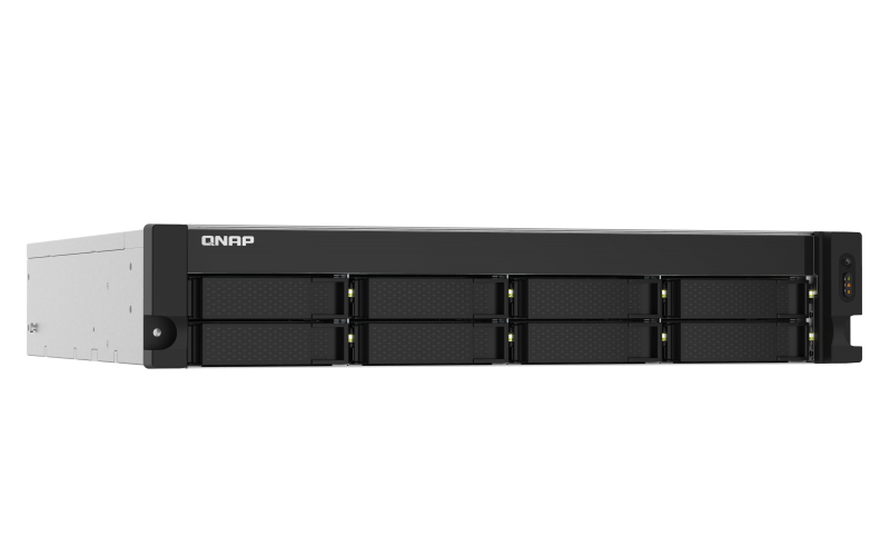 QNAP TS-832PXU NAS Rack (2U) Ethernet LAN Aluminium, Zwart AL324 (TS-832PXU-4G) thumbnail