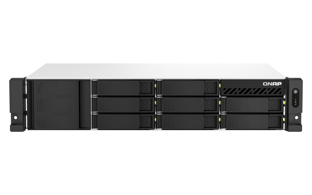 QNAP TS-864EU-8G data-opslag-server NAS Rack (2U) Ethernet LAN Zwart (TS-864EU-8G) thumbnail
