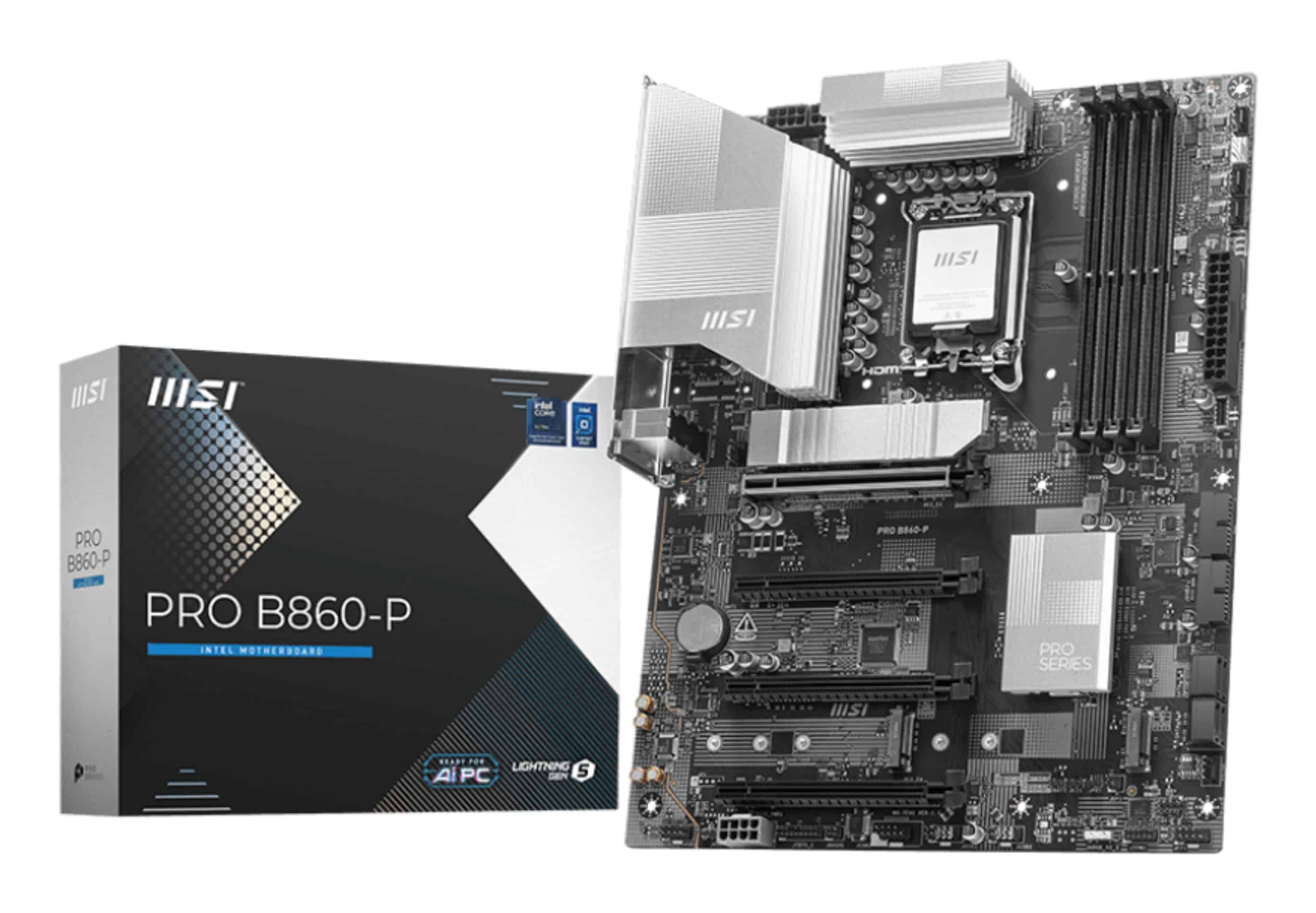 MSI PRO B860-P moederbord Intel B860 LGA 1851 (Socket V1) ATX (PRO B860-P) thumbnail