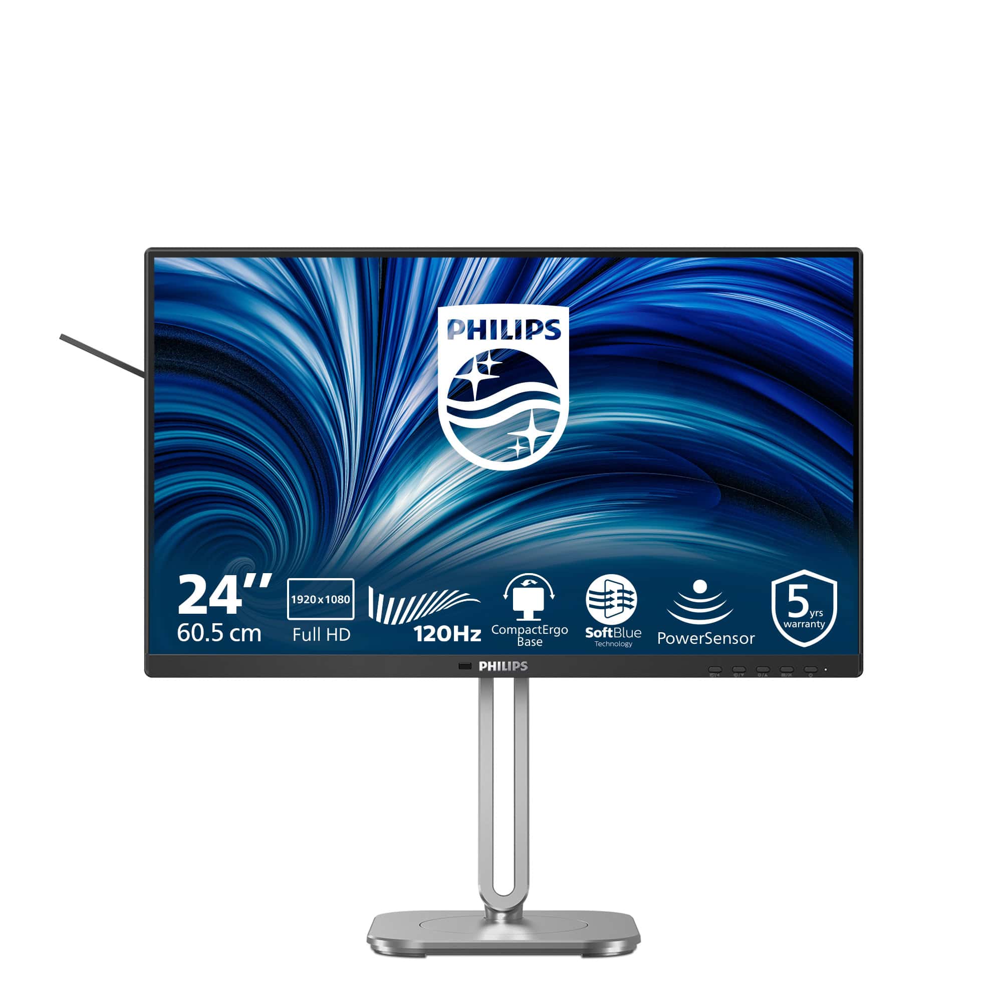 Philips 4000 series 24B2N4200/00 computer monitor 60,5 cm (23.8") 1920 x 1080 Pixels Full HD LCD Grijs (24B2N4200) thumbnail