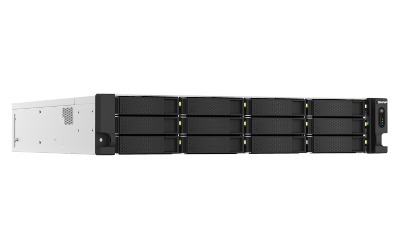 QNAP TS-h1887XU-RP NAS Rack (2U) Ethernet LAN Zwart, Wit E-2334 (TS-H1887XU-RP-E2334-16G) thumbnail