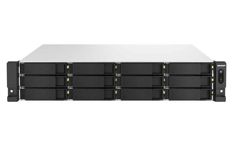 QNAP TS-h1887XU-RP NAS Rack (2U) Ethernet LAN Zwart, Wit E-2334 (TS-H1887XU-RP-E2334-16G) thumbnail