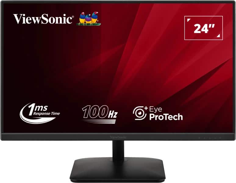 Viewsonic VA2408-MHDB computer monitor 61 cm (24") 1920 x 1080 Pixels Full HD LED Zwart (VA2408-MHDB) thumbnail