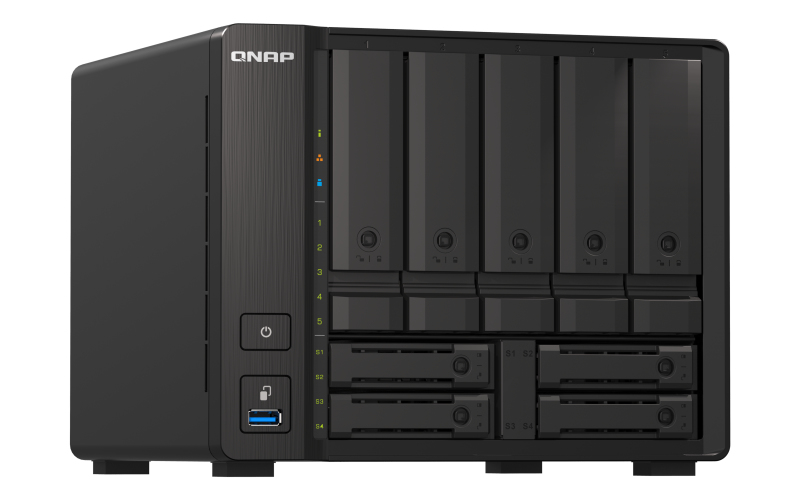 QNAP TS-H973AX NAS Tower Ethernet LAN Zwart V1500B (TS-H973AX-8G) thumbnail