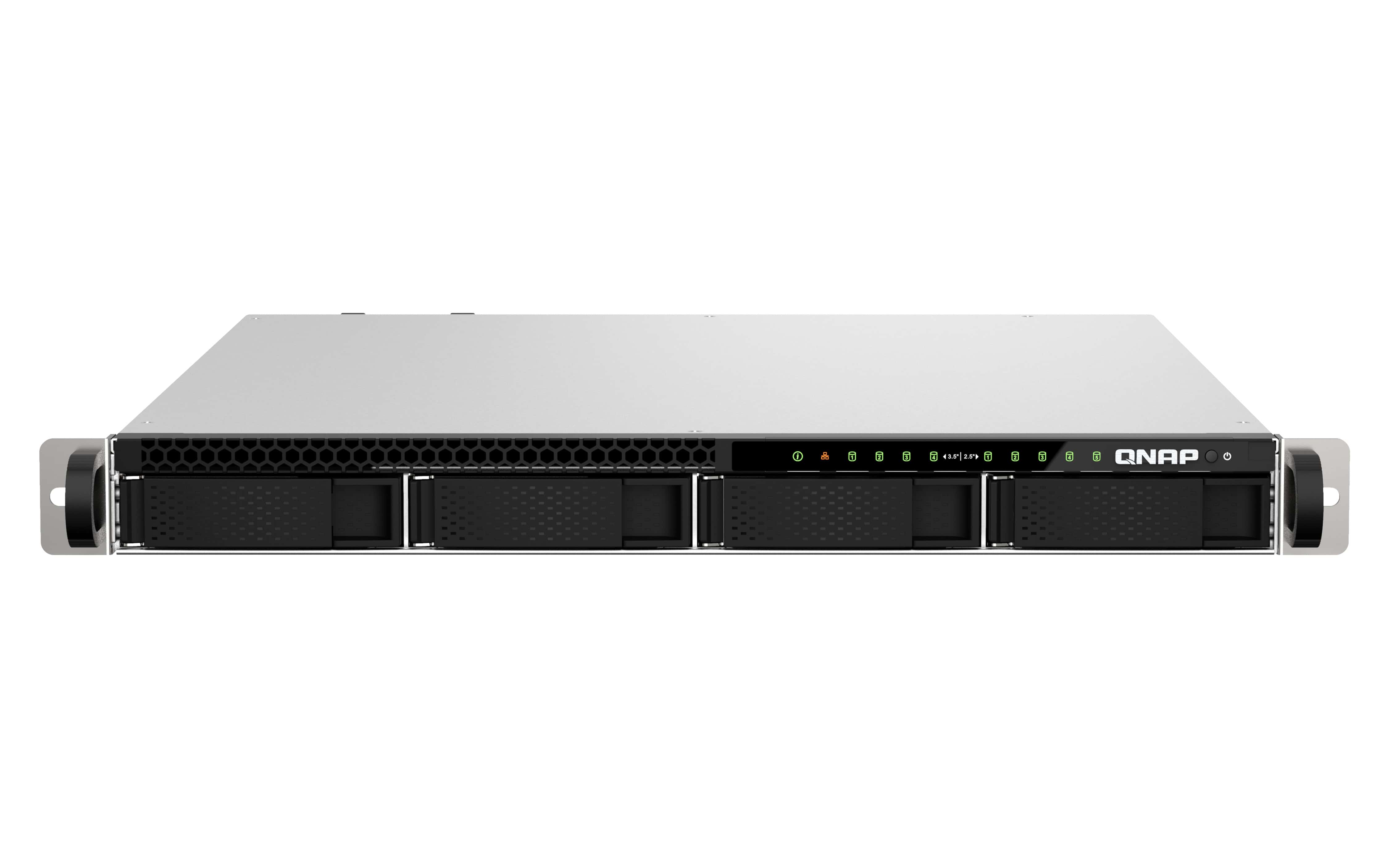 QNAP TS-h987XU-RP NAS Rack (1U) Intel Xeon E E-2334 16 GB DDR4 QuTS hero Zwart, Zilver (TS-H987XU-RP-E2334-16G) thumbnail