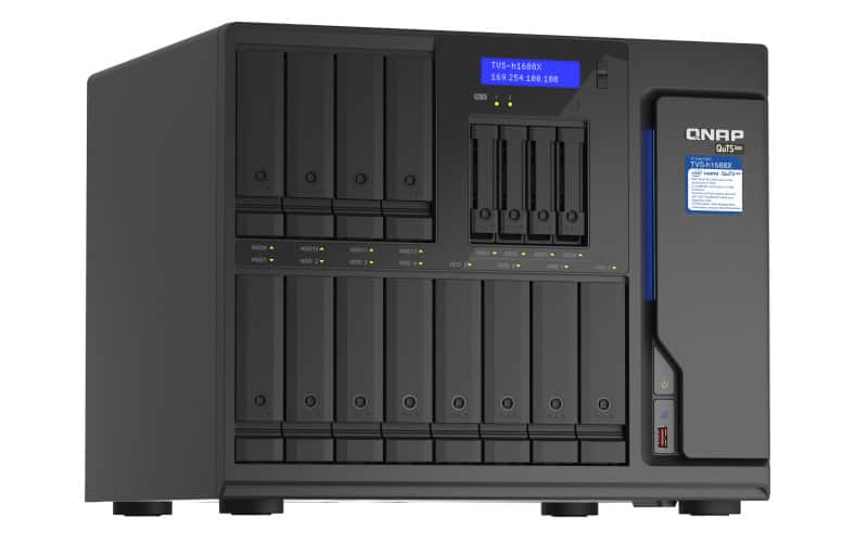 QNAP TVS-h1688X NAS Tower Ethernet LAN Zwart W-1250 (TVS-H1688X-W1250-32G) thumbnail