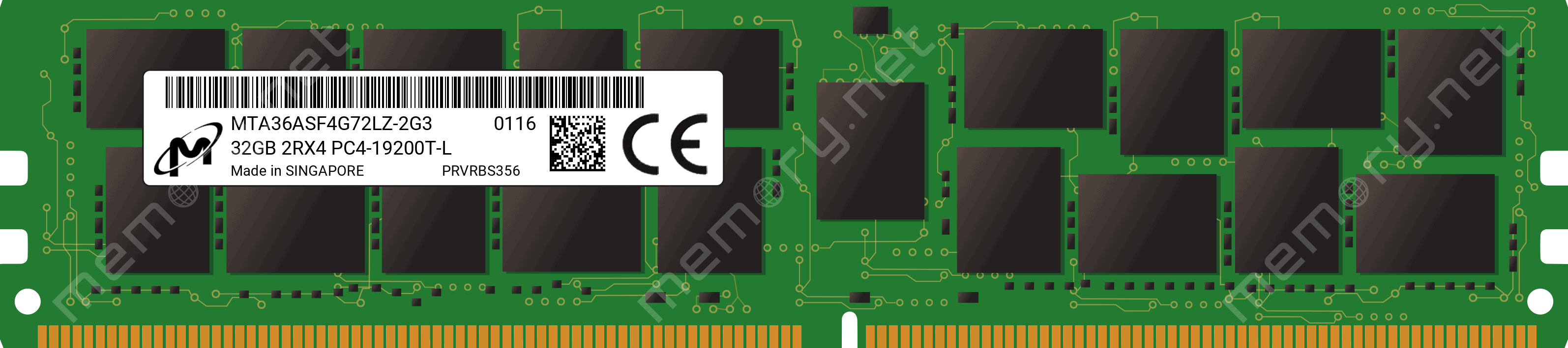 Dell 32GB 2Rx4 PC4-19200LR (MTA36ASF4G72LZ-2G3A1-RFB) thumbnail