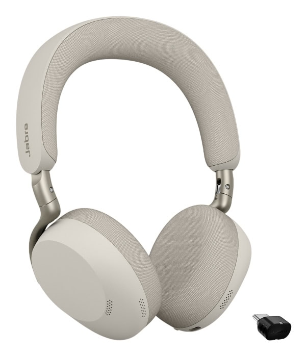 Jabra Evolve3 75 UC + Link 390c Headset Draadloos Hoofdband Oproepen/muziek USB Type-C Bluetooth Grijs (37599-989-898) thumbnail