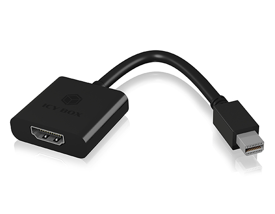 ICY BOX IB-AC538a 0,15 m Mini DisplayPort HDMI Zwart (IB-AC538A) thumbnail