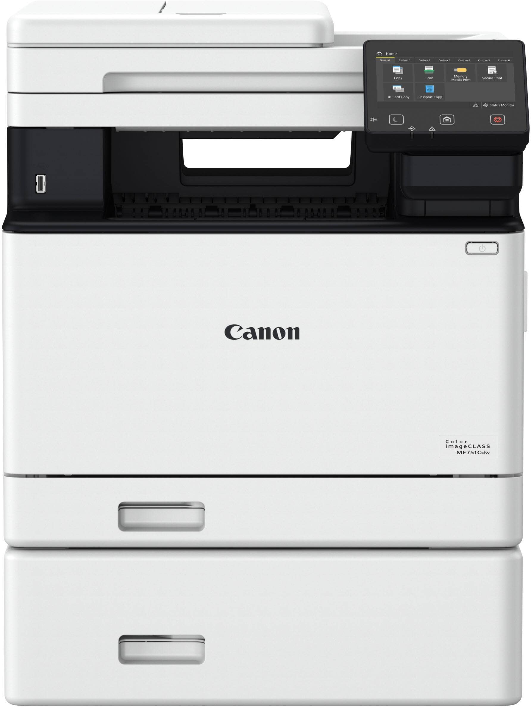 Canon imageCLASS MF751Cdw Wireless Laser Multifunction Printer - Color - White - Copier/Printer/Scanner - 35 ppm Mono/35 ppm Col (5455C015) thumbnail
