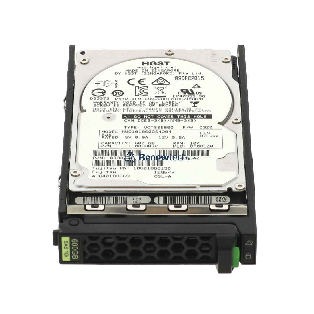 Fujitsu 600GB SAS HDD 12G 10K 512n 2.5in (S26461-F5550-L160) thumbnail