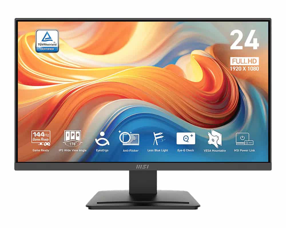 MSI PRO MP241WDE E14V 23.8 60.5cm FHD/144Hz/1ms/4ms/HDR Rea (9S6-3PE1CH-028) thumbnail
