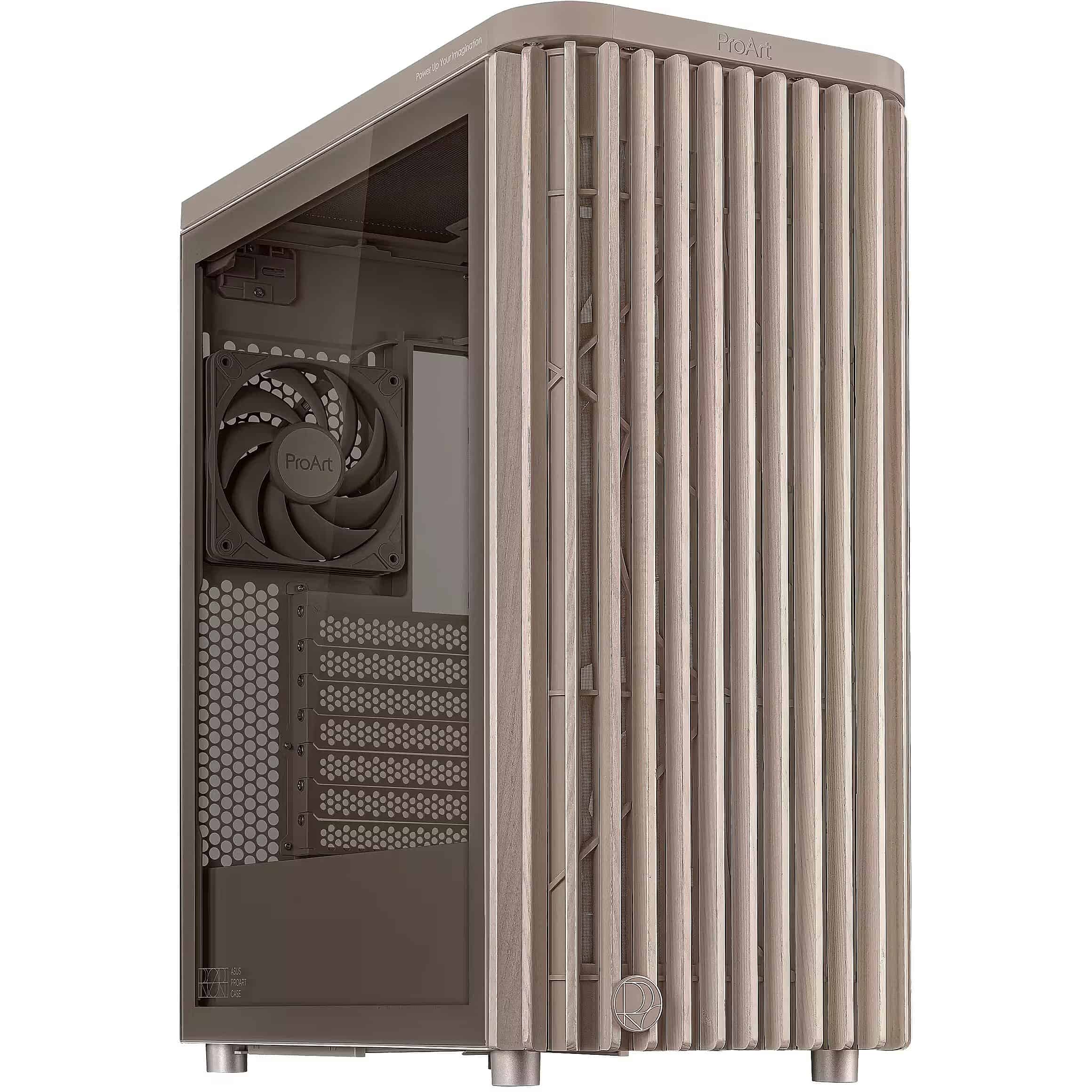 Asus PROART Modell PA401 mit Holzfront und Glas Seitenteil - Farbe beige - Integrierte PWM Lüftersteuerung (90DC00M7-B39010) (90DC00M7-B39010) thumbnail