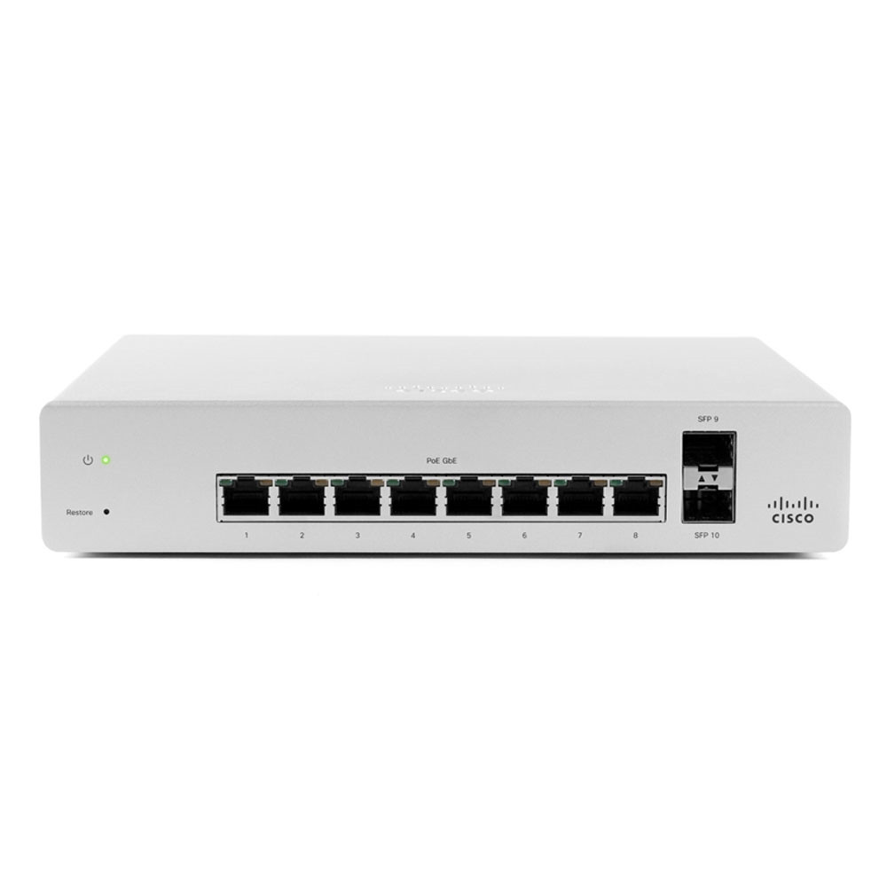 Cisco Meraki MS220-8 Network Switch (MS220-8P-RFB) thumbnail