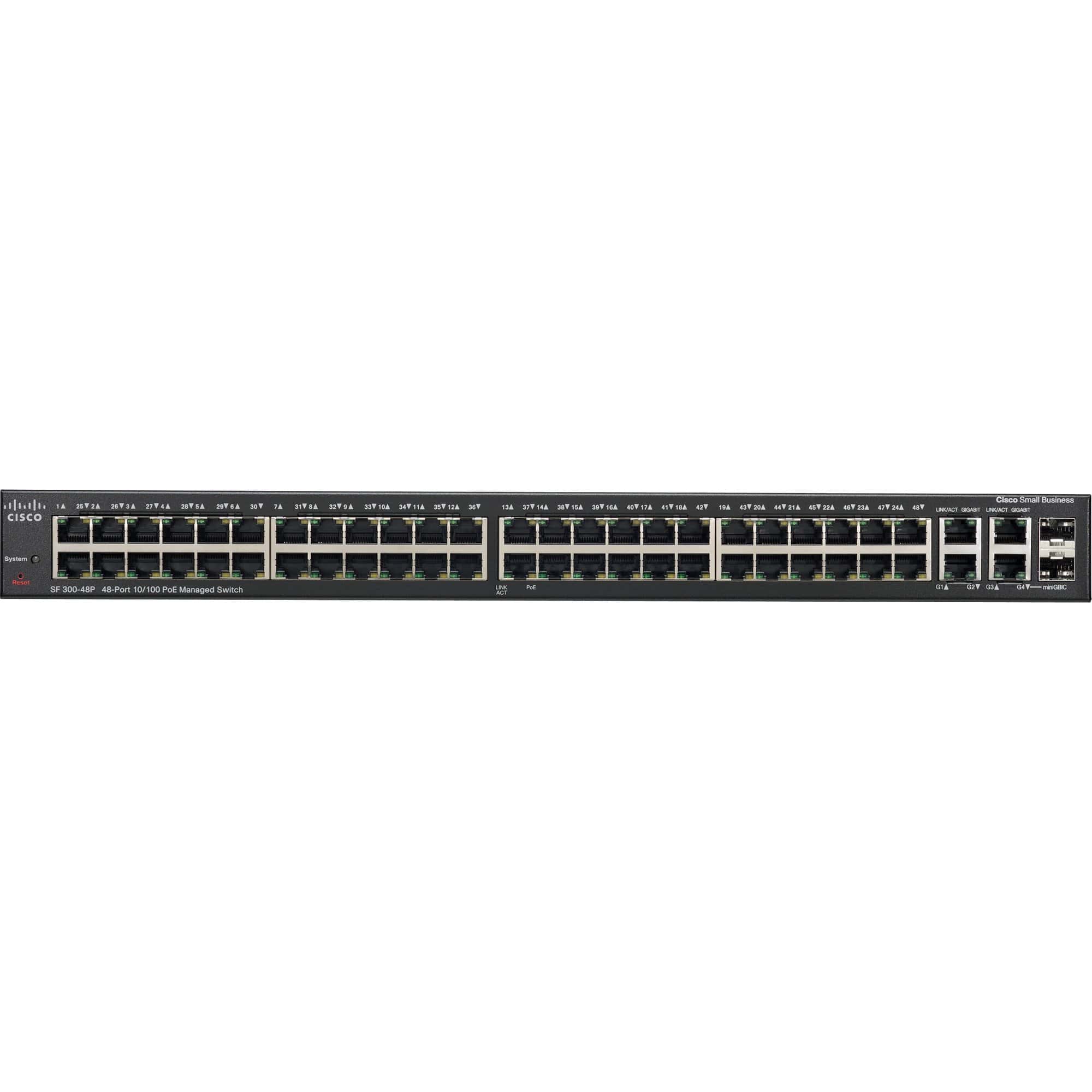 Cisco 48-PORT 10/100 POE + 4 PORT (SRW248G4P-K9-RFB) thumbnail
