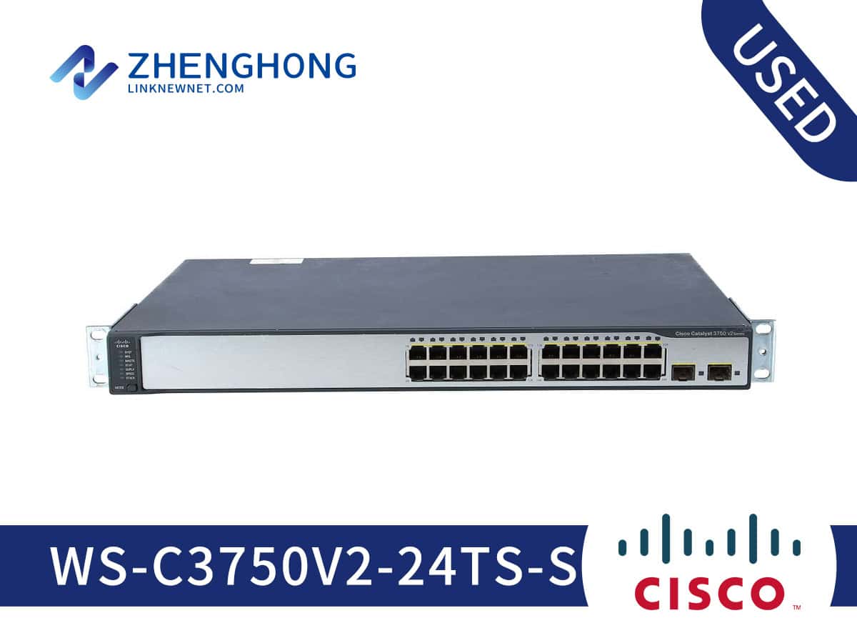 Cisco CATALYST 3750V2 24 10/100 + 2 (WS-C3750V2-24TS-S-RFB) thumbnail