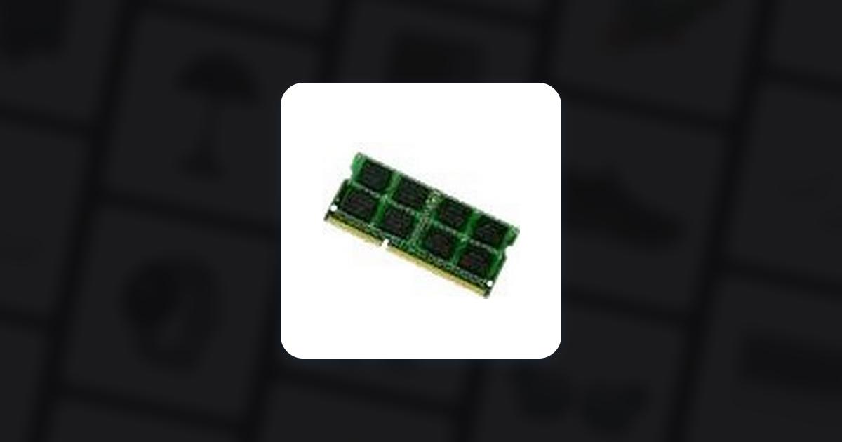 CoreParts 4GB DDR3 1066MHz SO-DIMM - 4 GB - 1 x 4 GB - DDR3 - 1066 MHz - Green (MMG1054/4096) thumbnail