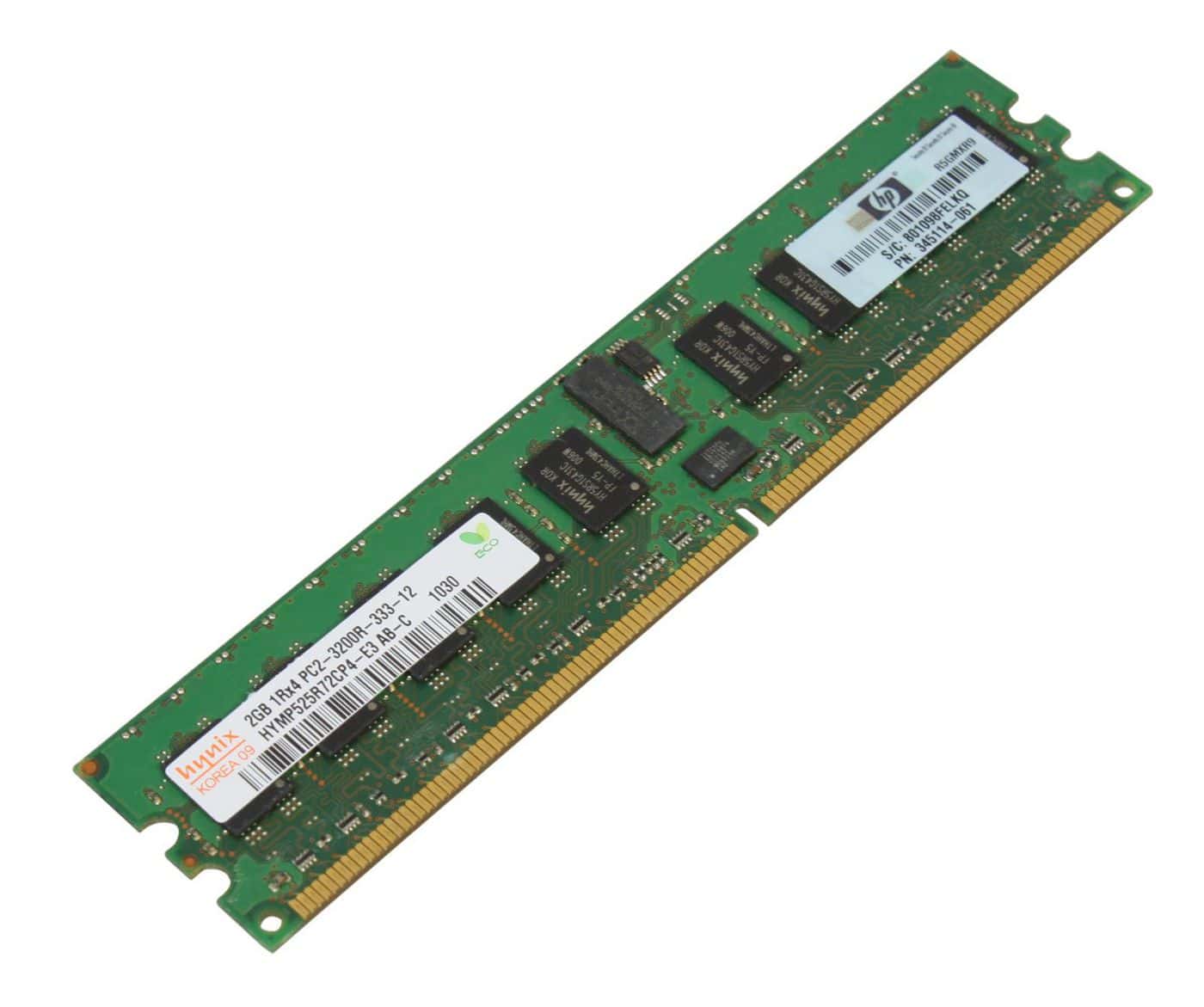 HP 2GB, PC2-3200, DDR2, SDRAM (413386-001-RFB) thumbnail