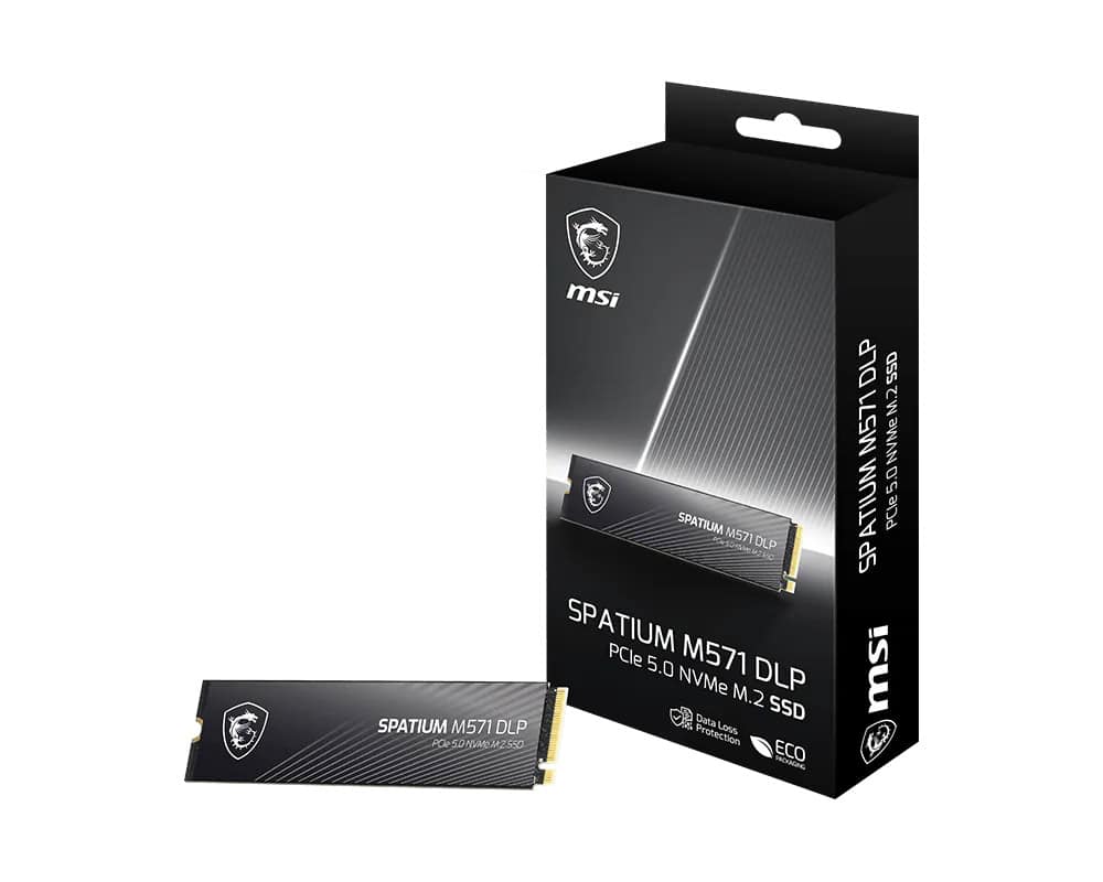 MSI SPATIUM M571 DLP PCIe 5.0 NVMe M.2 4T internal solid state drive 4 TB PCI Express 5.0 3D NAND (S78-440R220-P83) thumbnail