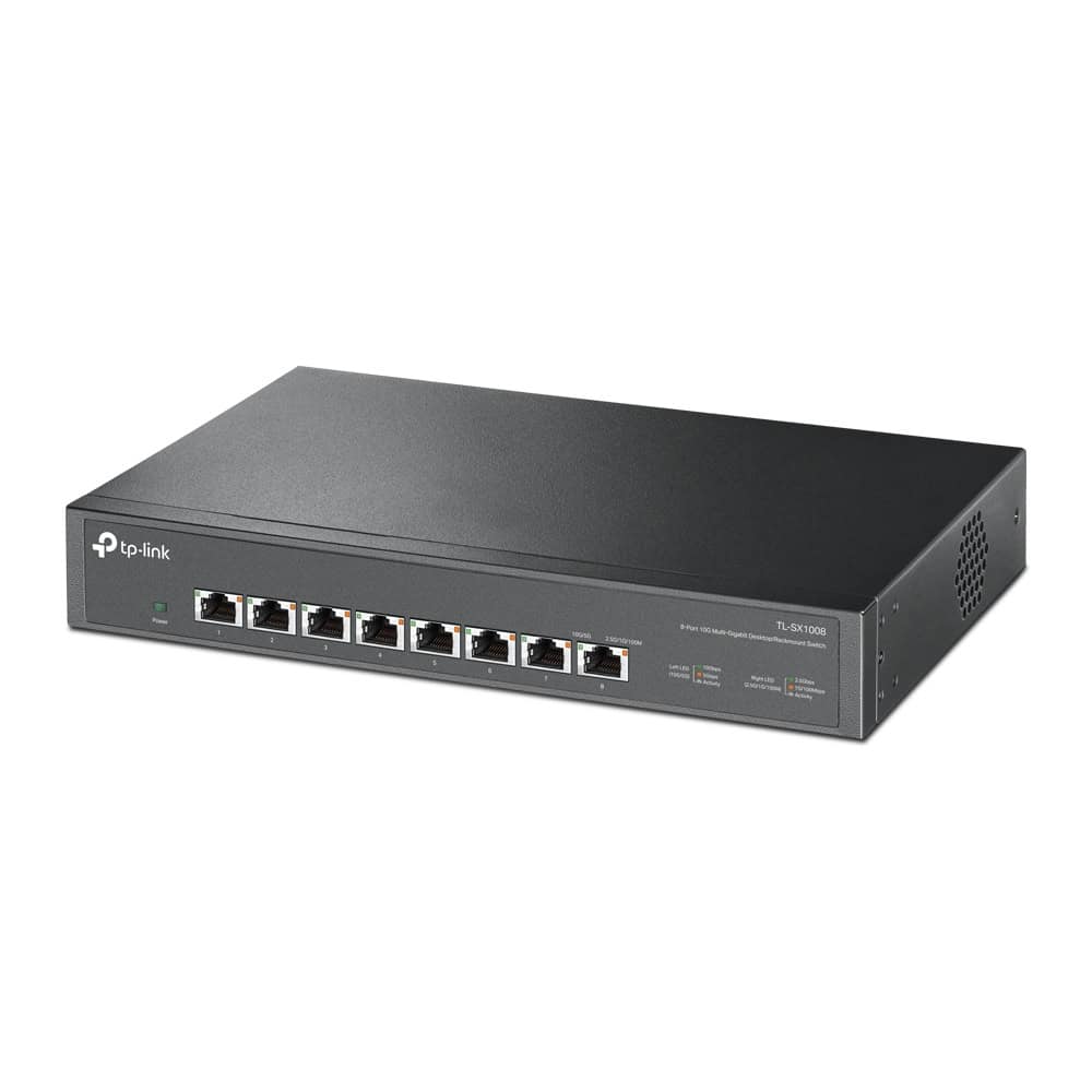 TP-Link TL-SX1008 netwerk-switch Unmanaged 10G Ethernet (100/1000/10000) 1U Zwart (SX1008) thumbnail