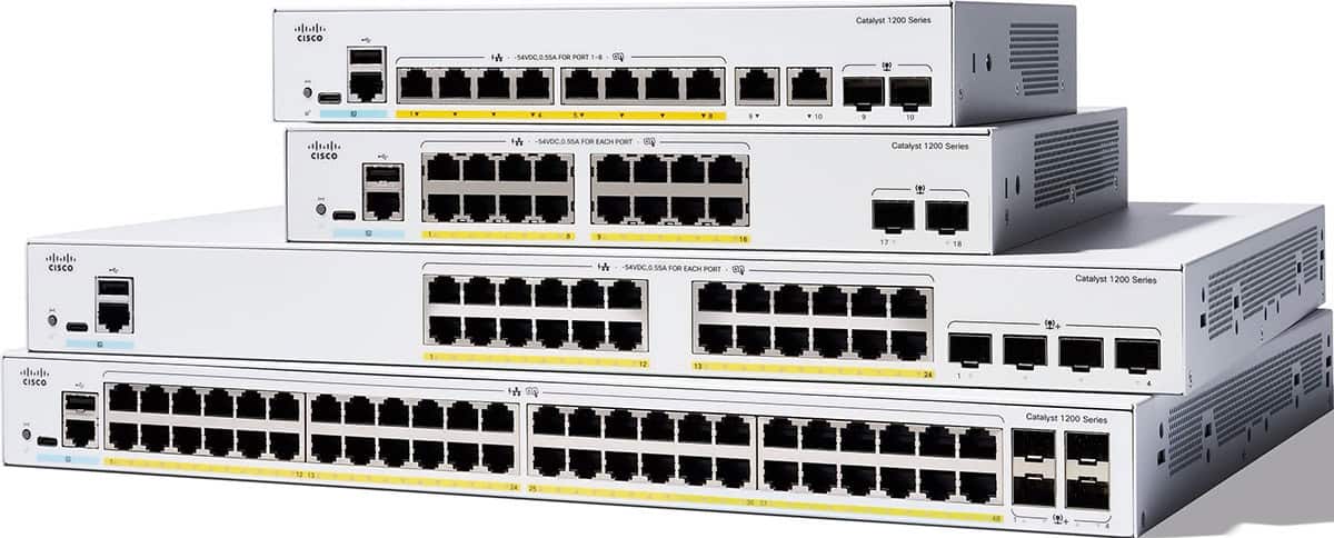Cisco 4P-4X-Rf Network Switch (C1200-24P-4X-RF) thumbnail