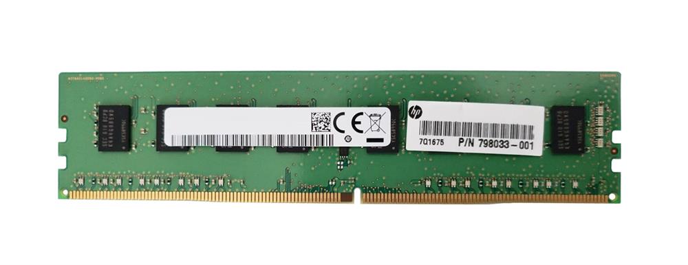 HP 4GB (14GB) 1RX8 PC4-17000P-U DDR4-2133MHZ UDIMM (798033-001) thumbnail