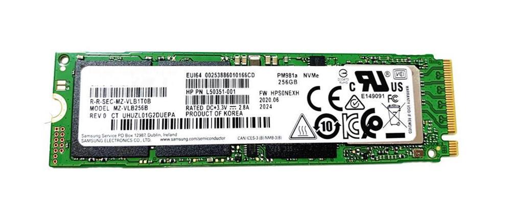 HP 2280 256GB M.2 PCIE NVME SSD (L50351-001) thumbnail