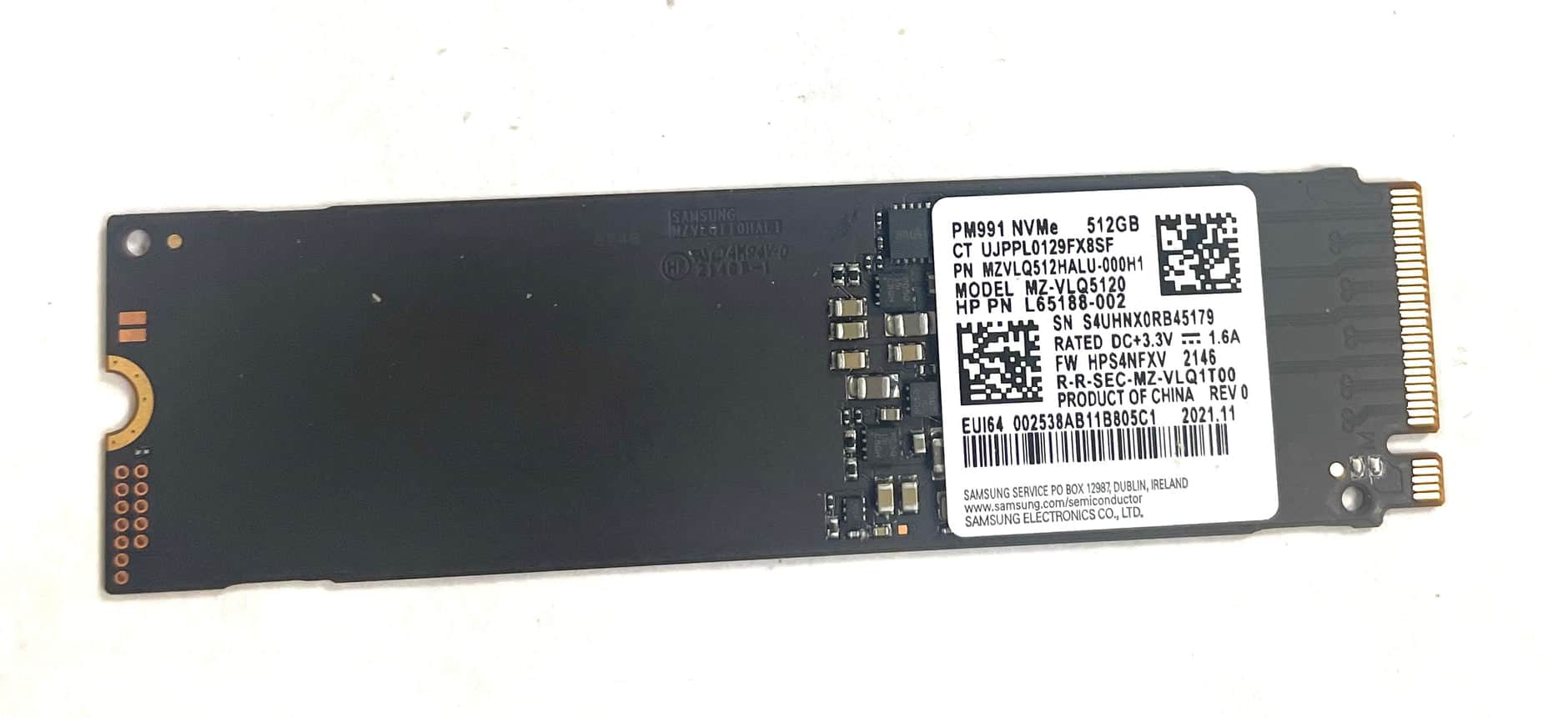 HP PM991 512GB M.2 2280 PCIE NVME SSD (L65188-002) thumbnail