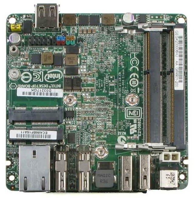 INTEL BLKD33217GKE UCFF LGA1155 BLK MB DDR3-1333 WINDOWS 7 DUAL HDMI (2) MINI PCIE PCIE X1 MSATA 2X (BLKD33217GKE) thumbnail