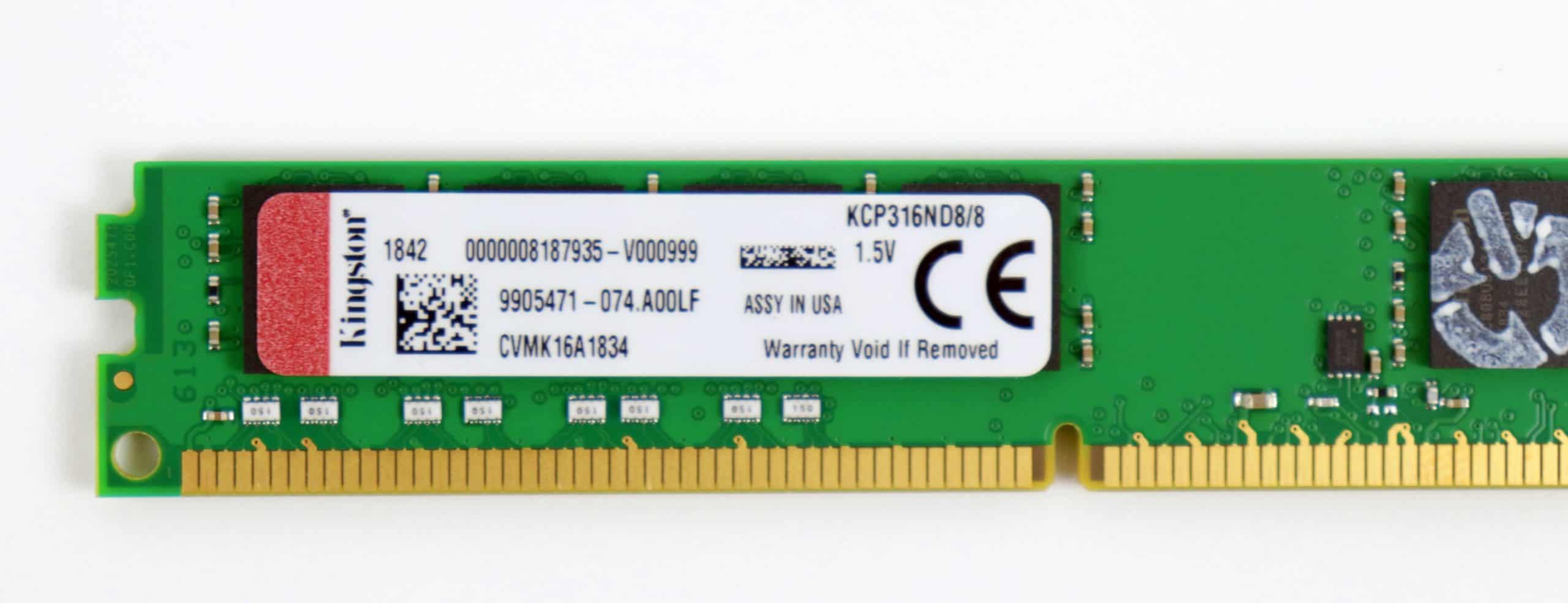 Kingston DDR3 - Modul - 8 GB - DIMM 240-PIN 1600 MHz (KCP316ND8/8) thumbnail