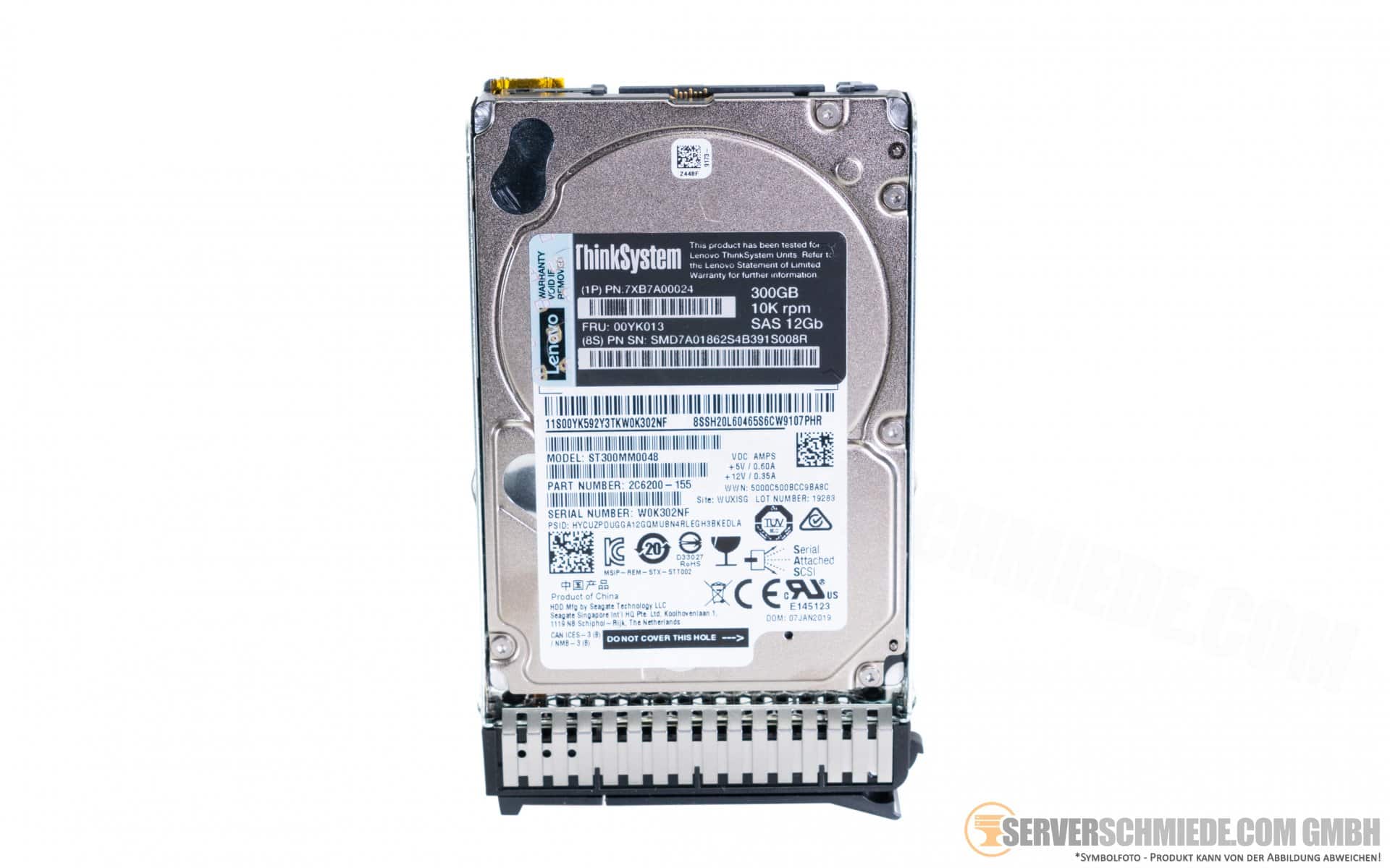 Lenovo HDD 300GB 10K 6GBPS (00YK013) thumbnail