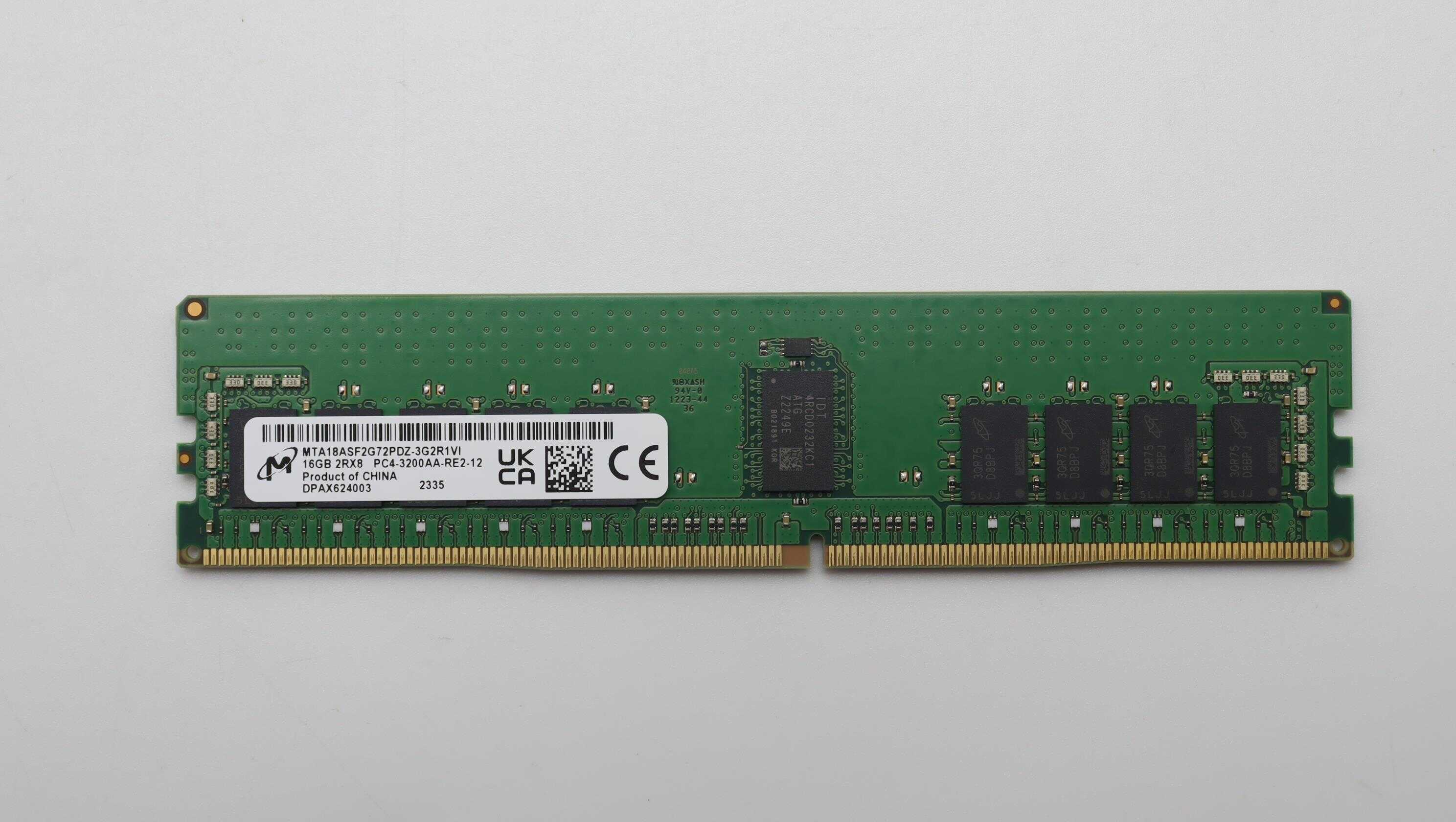 Lenovo MEMORY RDIMM16GBDDR43200Micron (5M30V06904) (5M30V06904) thumbnail
