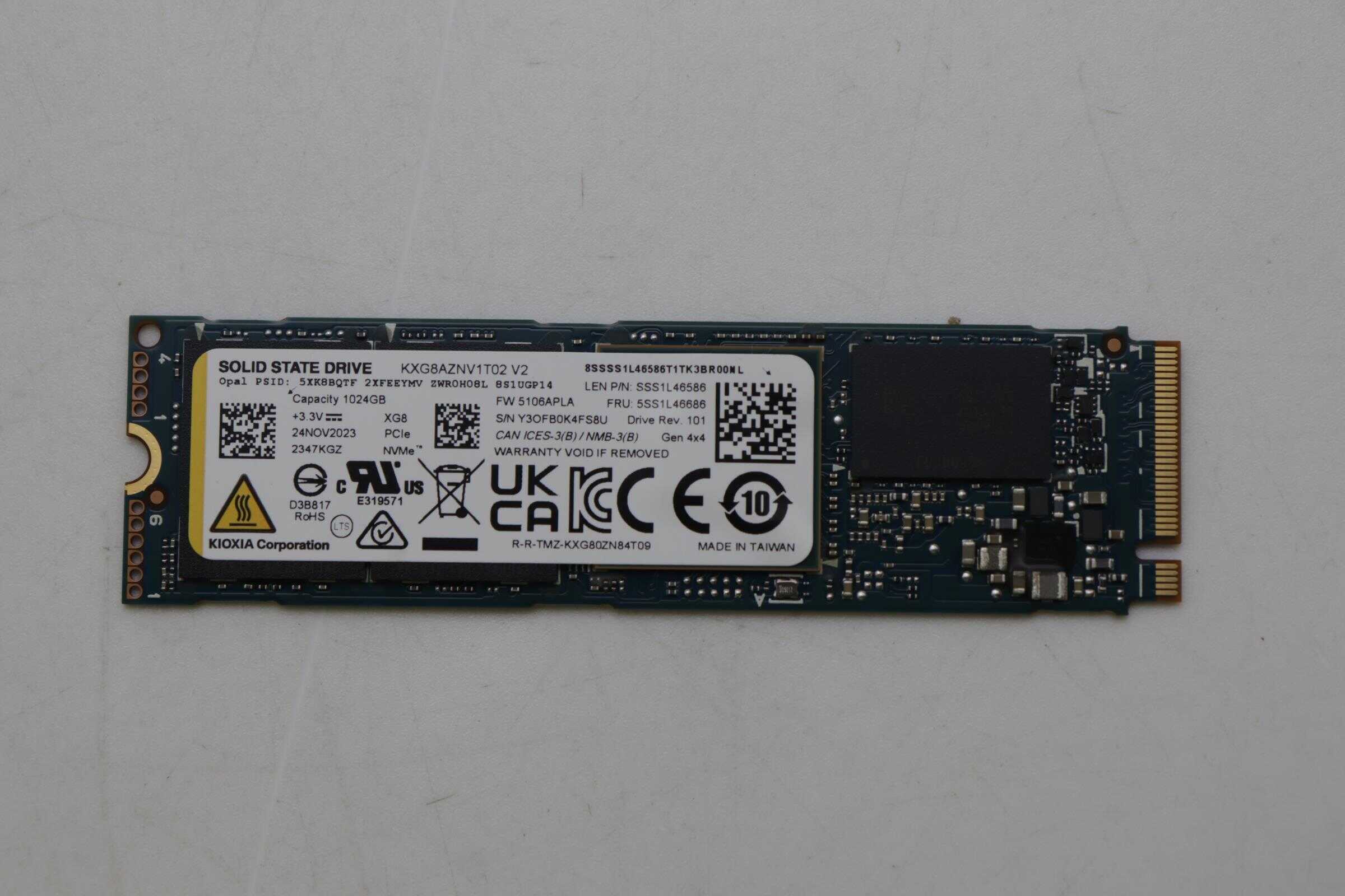 Lenovo SSD 1T M.2 2280 PCIe4x4 KIX OP LTS (5SS1L46686) (5SS1L46686) thumbnail