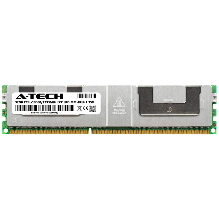Lenovo 32GB (1x32GB, 4Rx4, 1.35V) PC3L-10600 CL9 ECC DDR3 1333MHz LP LRDIMM (90Y3105) thumbnail