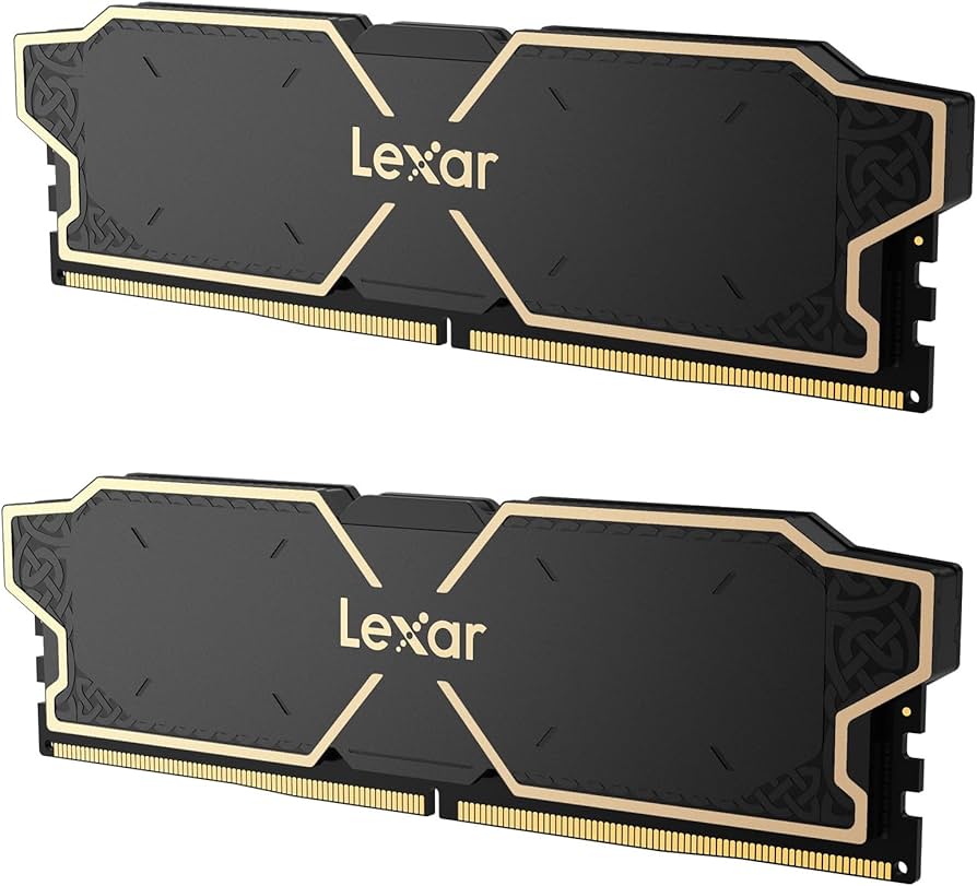 Lexar 16GB (2X8GB) DIMM DDR5 LEXAR THOR OC 6000MHZ MEMORY STICK KIT (BLACK) (LD5U08G60C38LG-RGD) thumbnail