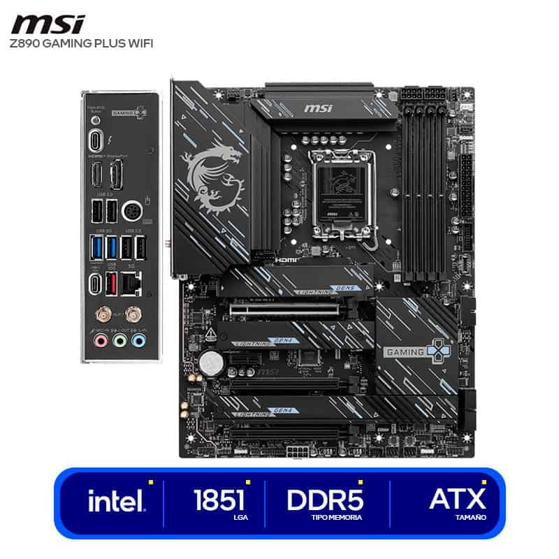 MSI Z890 GAMING PLUS Wi-Fi LGA 1851 ATX (911-7E34-002) thumbnail