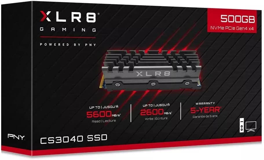 PNY XLR8 CS3040, 500 GB, M.2, 5600 MB/s (M280CS3040HS-500-RB) thumbnail