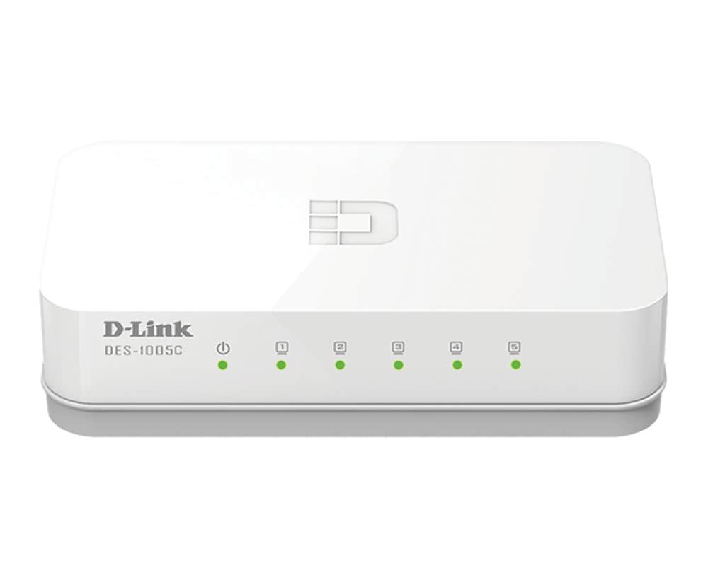 D-Link ES-1005C/E Unmanaged Fast Ethernet (10/100) Desktop Wit (DES-1005C/E) thumbnail