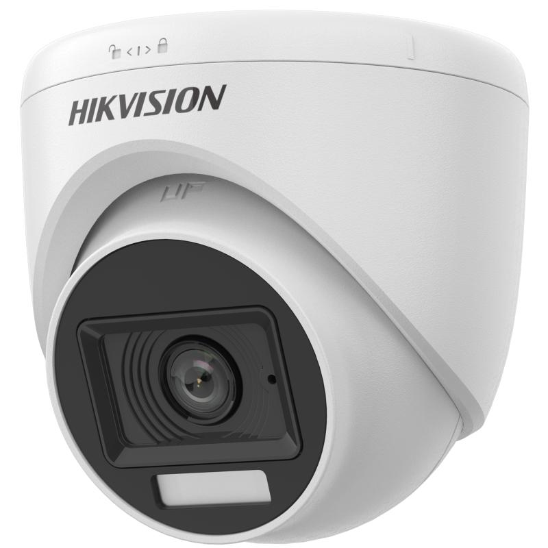 Hikvision DS-2CE76D0T-LPFS(2.8mm) 2MP Smart Hybrid Light Audio Fixed Turret Camera (DS-2CE76D0T-LPFS(2.8MM)) thumbnail