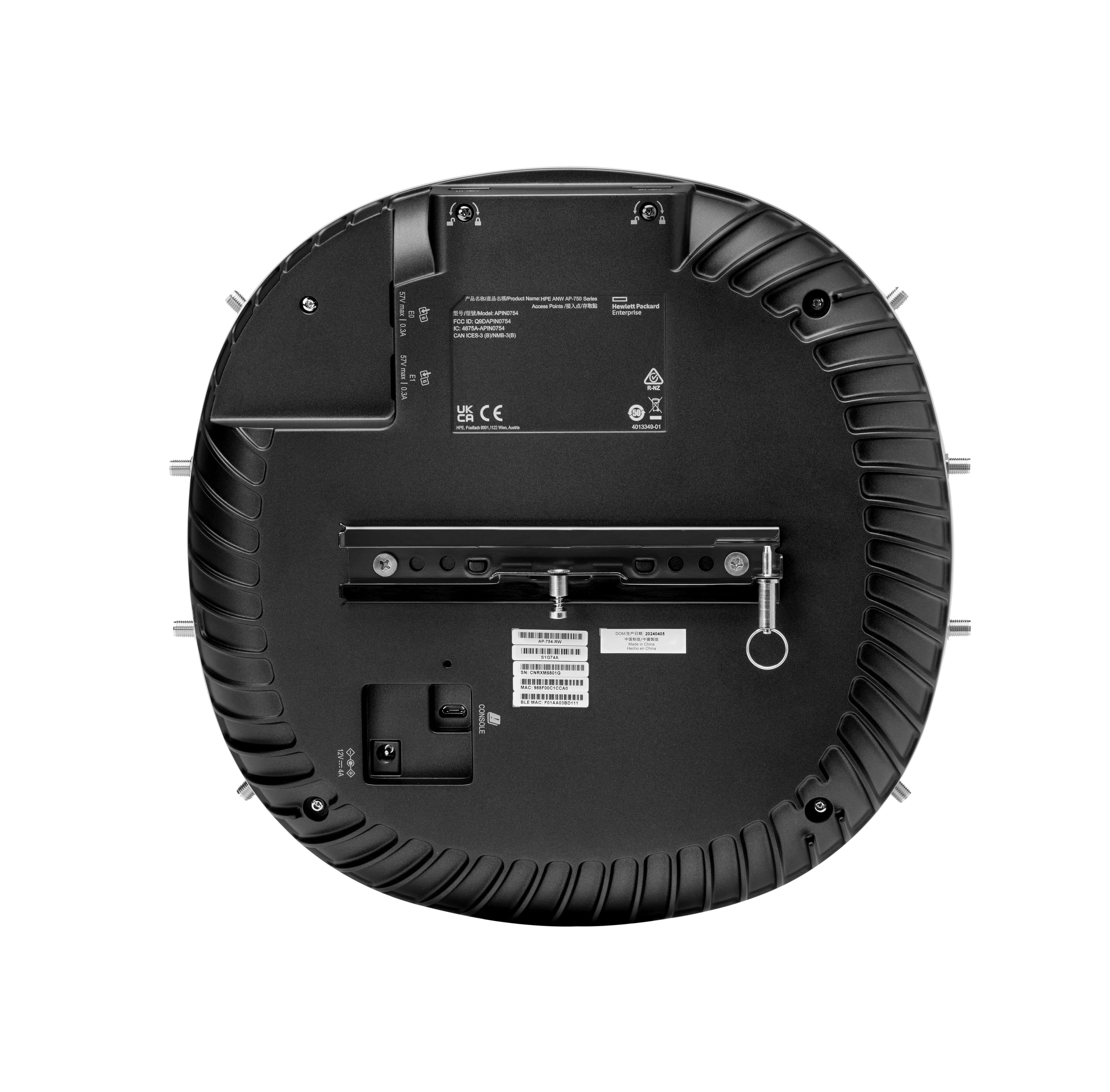 HPE Aruba Networking AP-754 (RW) Tri Radio 4x4 Wi-Fi 7 ExternalAntennas Campus Access Point (S1G74A) thumbnail