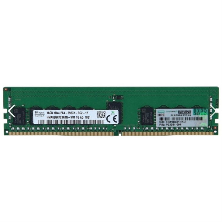 HPE Memory 16GB 1Rx4 DDR4 PC4-2933Y-R (P03051-091N) (P03051-091N) thumbnail