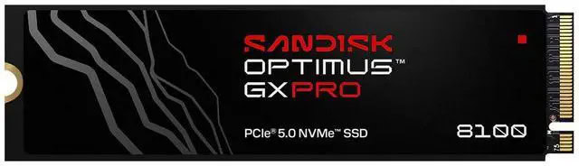 Sandisk SSD OPTIMUS GX PRO 8100 PCIe 5 NVMe 4TB (SDSP82400TAN-000E0) thumbnail