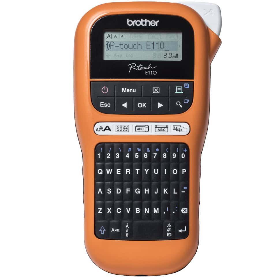 Brother PTE110VPYP1 labelprinter 180 x 180 DPI 20 mm/sec TZe QWERTY (PTE110VPYP1) thumbnail