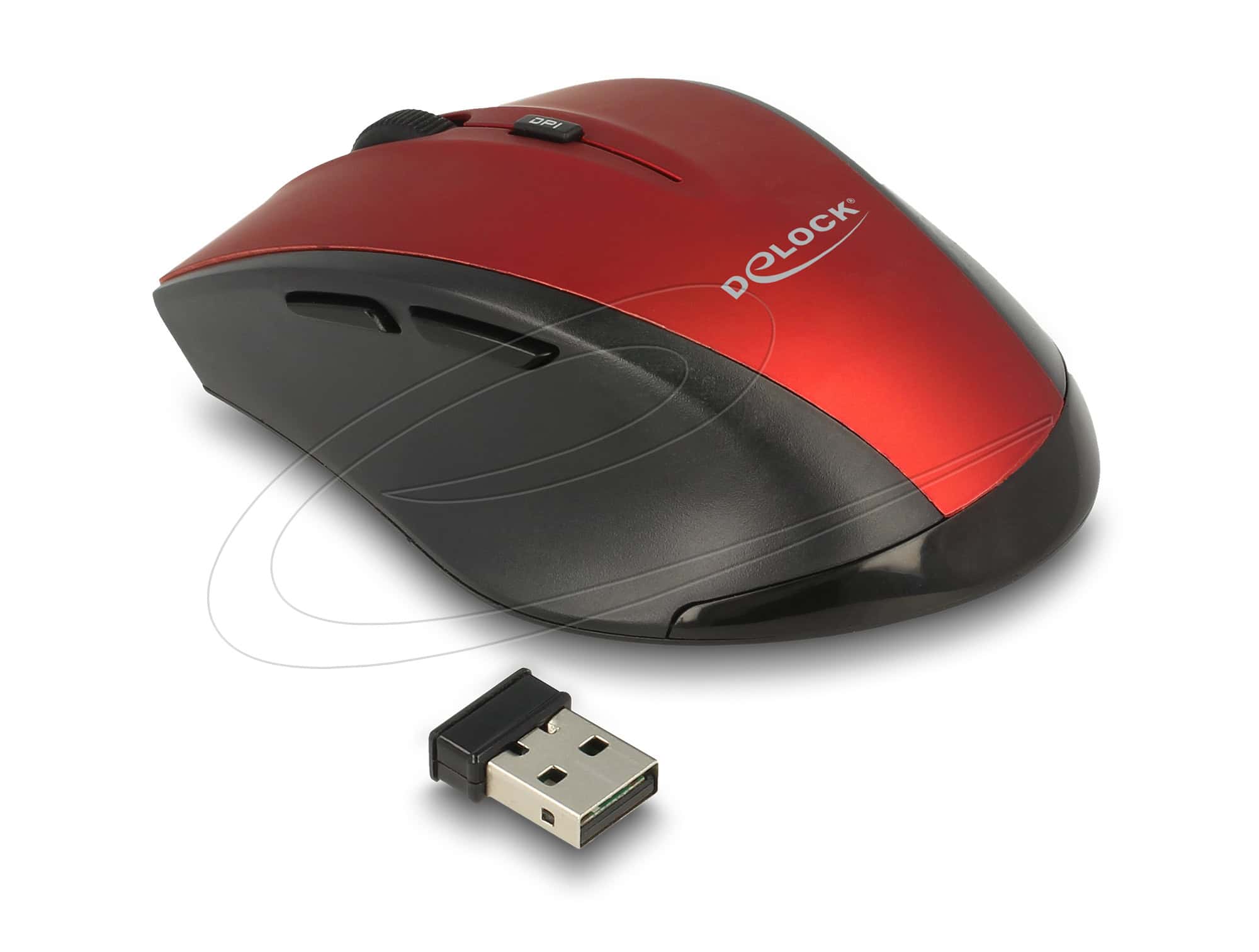 Delock Ergonomische optische 5-Tasten Maus 2,4 GHz kabellos (12493) (12493) thumbnail