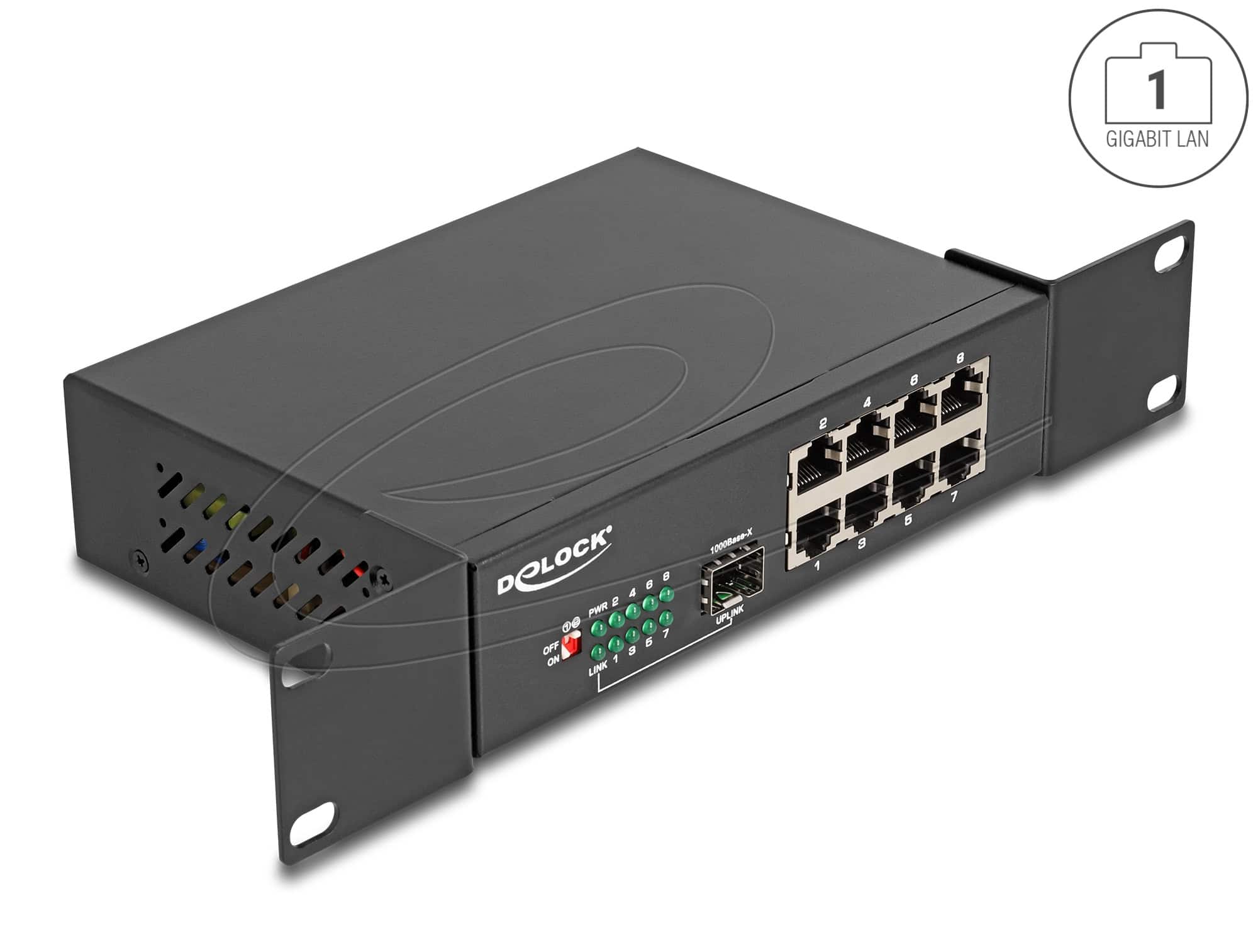 Delock 10 Gigabit Ethernet Switch 8 Port + 1 SFP (88064) thumbnail