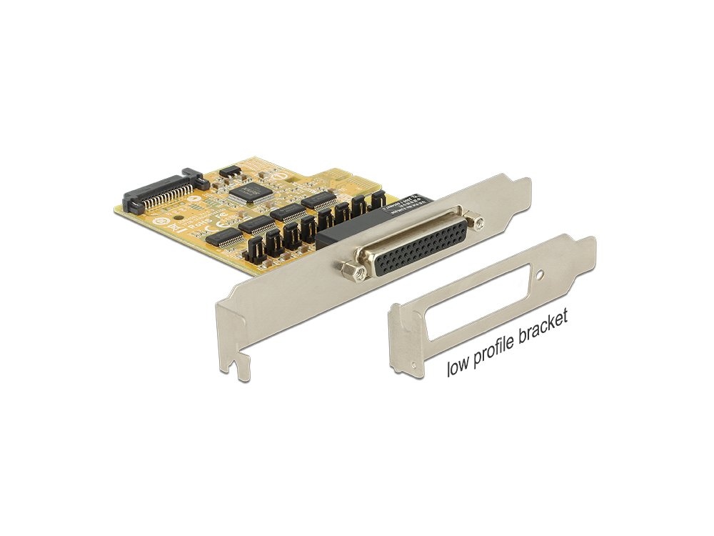 Delock PCI Express x1 Karte zu 4 x Seriell mit Spannungsversorgung (89447) thumbnail