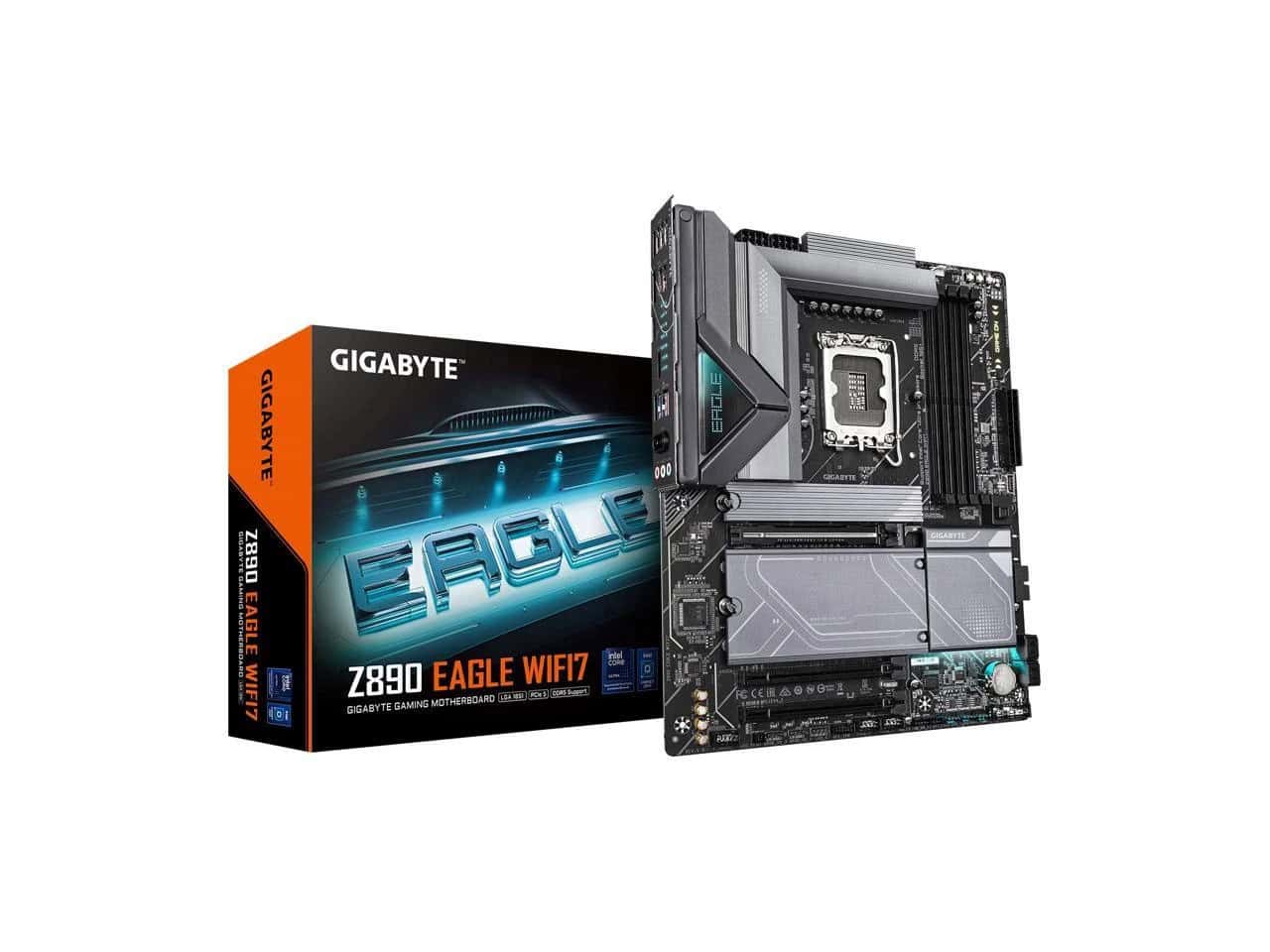 GIGABYTE MB Sc LGA1851 Z890 EAGLE WIFI7 - Intel Z890 - 4xDDR5 - 1xDP - 1xThunderbolt - WiFi (Z890EAGLEWIFI7) thumbnail